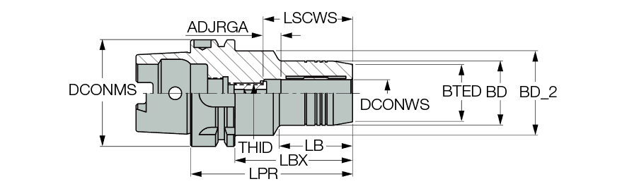 HSK A100 HYDRO 3/4X4.134